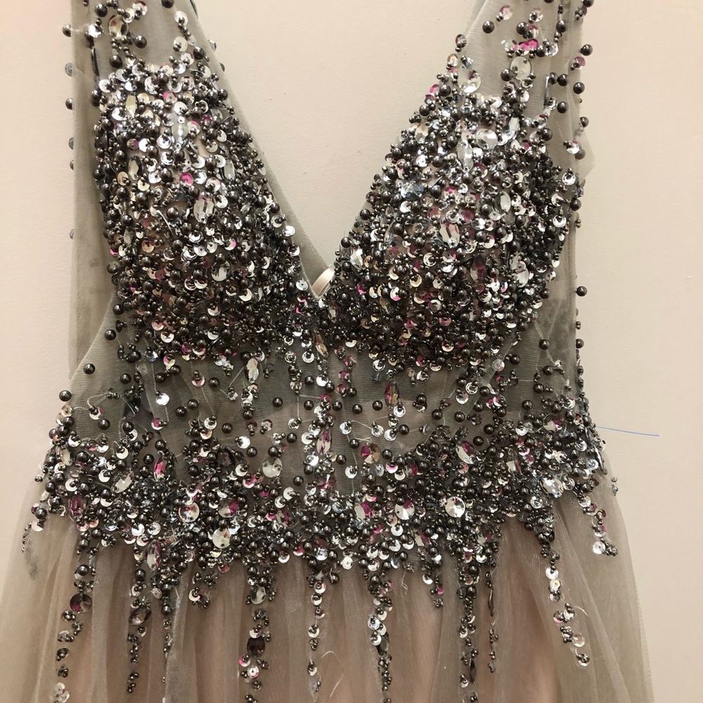 Beautiful beaded dress.